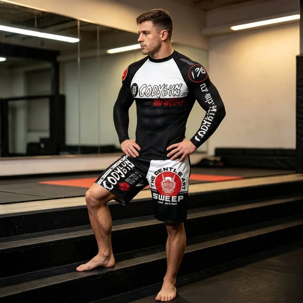 Customized Logo Men's BJJ Kimono Taekwondo Fighting Gym Sportswear Cody Lundin High Qulitay Martial Arts Taekwondo Uniform view 5