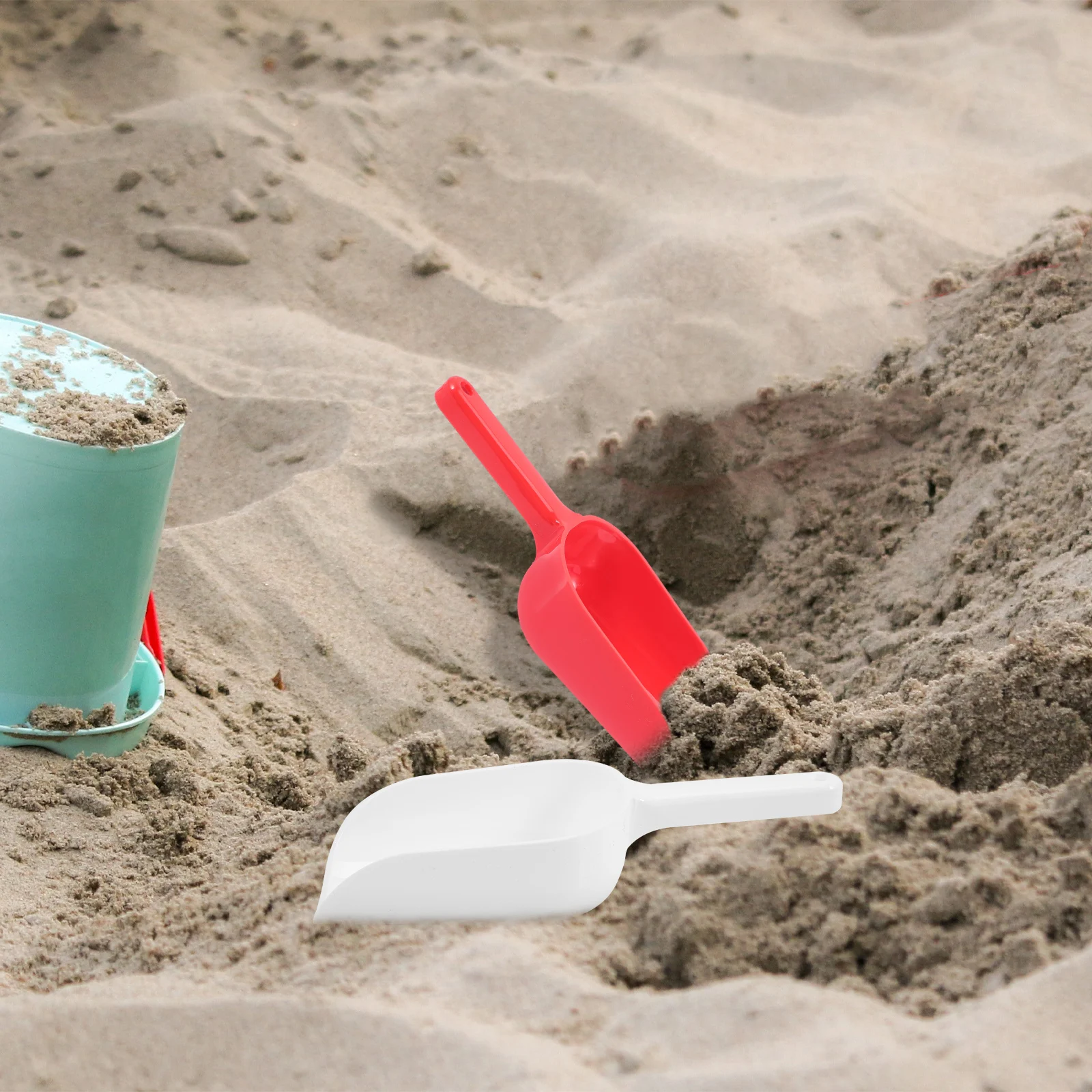 

4pcs Sand Shovels Kids Beach Toys Summer Yard Tools Plastic Childrens Gardening Outdoor Digging Shovels Toys