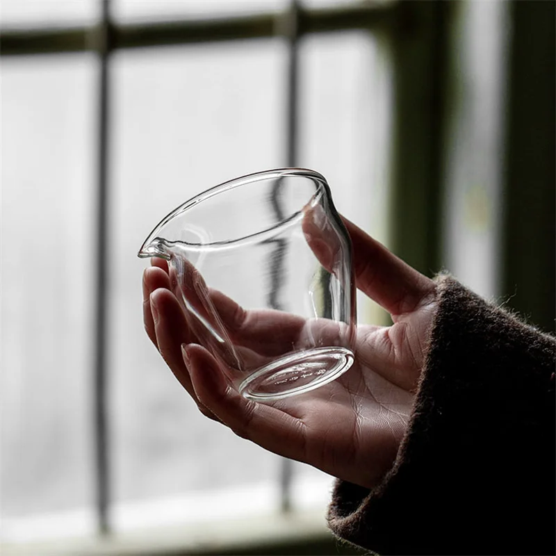 Small Capacity Heat - resistant Glass Tea Pitcher Fair Cup Tea Separator Chahai Chinese Kung Fu Tea Set Accessories