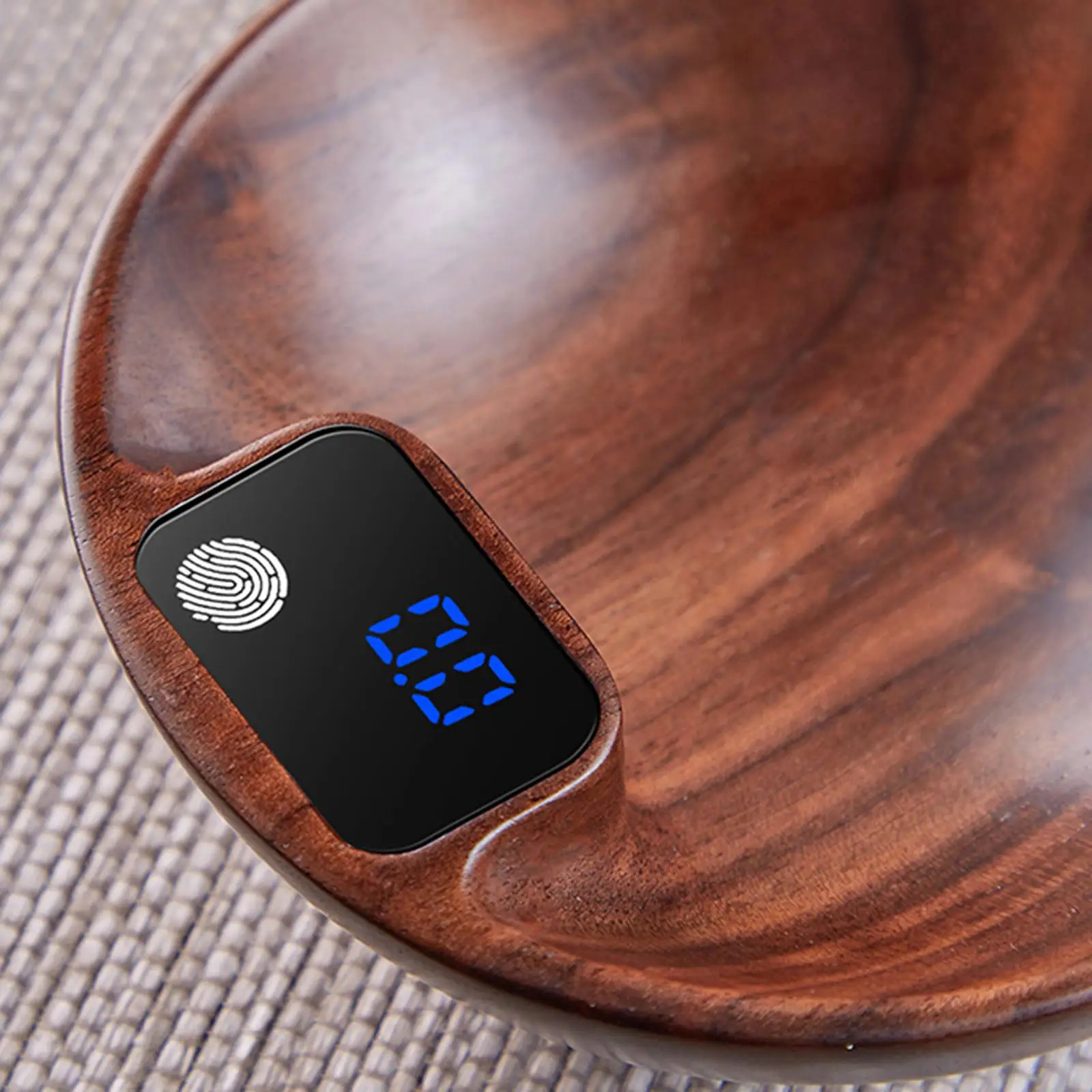 Coffee Scale Coffee Electronic Bean Measuring Scale Mini Solid Wood Travel Coffee Scale for Friends Walnut Beverage Beginner