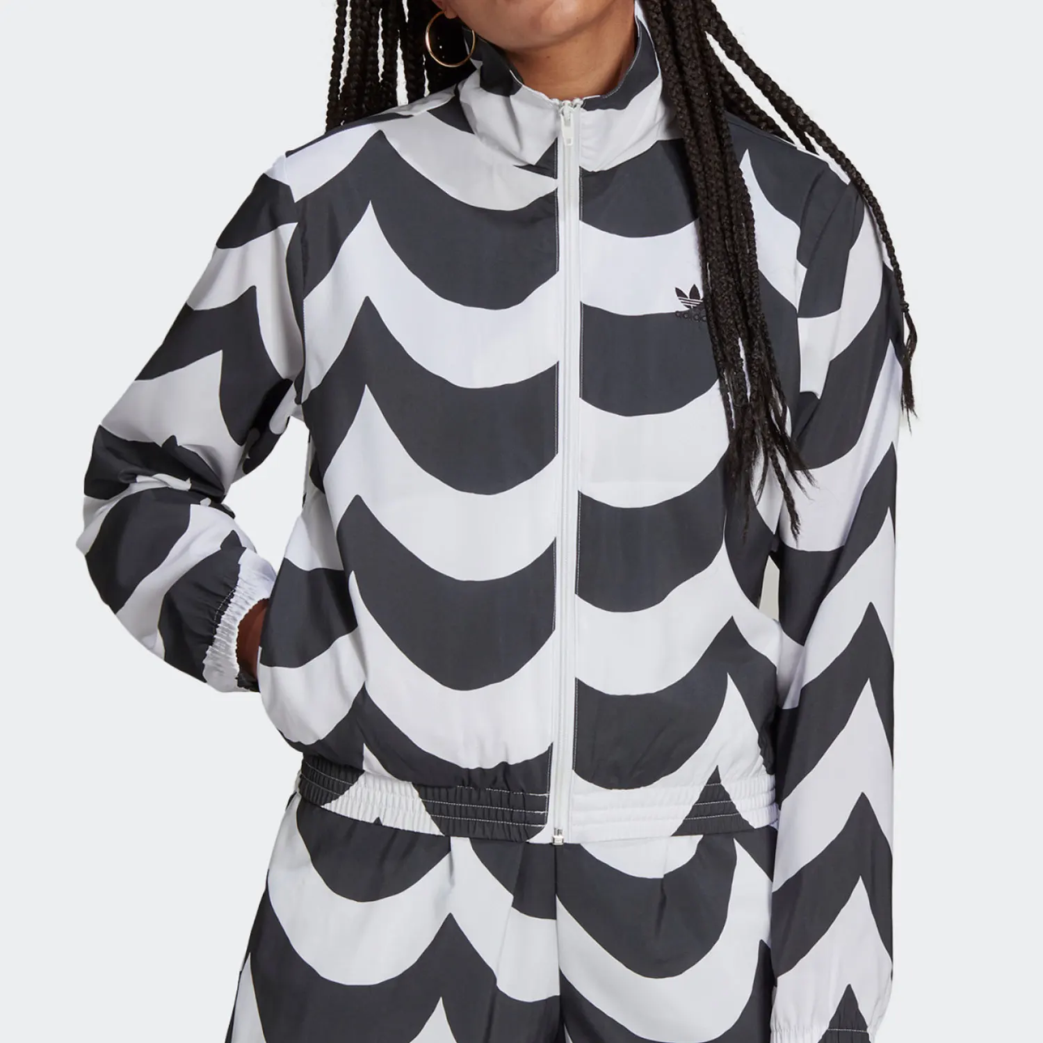 Adidas Authentic Three Leaves Current Season New Style Women's Casual Sports Jacket H20485