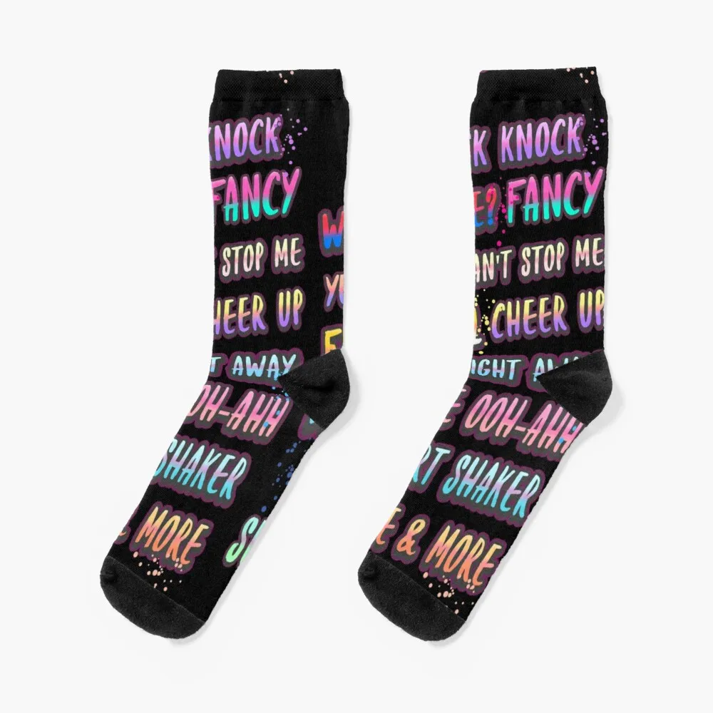 

twice title Socks Sheer Socks Men Black Socks