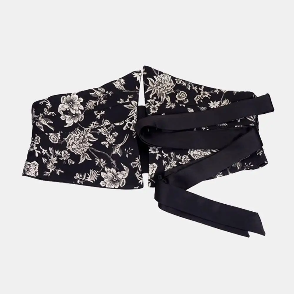 패션 허리 커버 벨트 여성용 허리 조임 코르셋 벨트 트렌디한 일상 장식 자수 밴드 유용한 장식 빈티지 의류 밴드