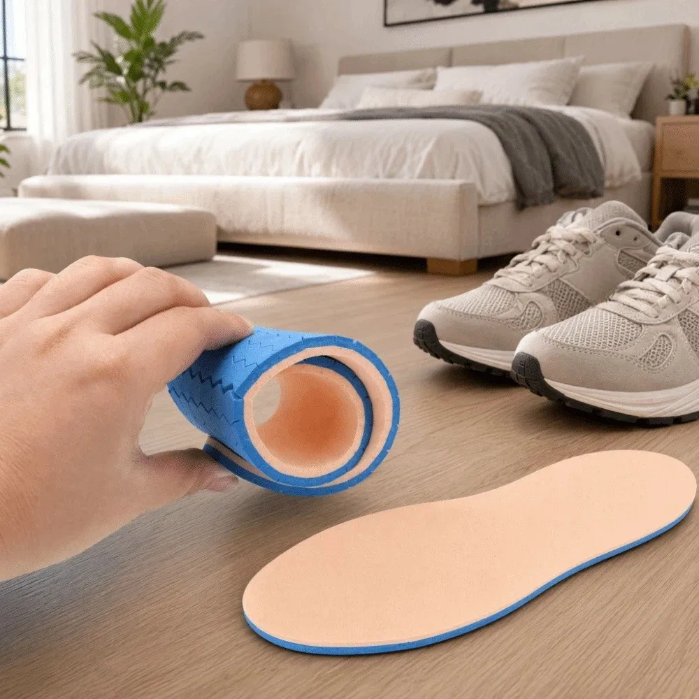 Soft EVA Adjustable Foot Ulcer Insoles Non-Slip Breathable Detachable Insoles Light Weight DIY Off Loading Insoles Feet Care