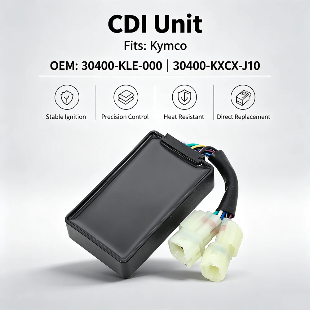 OEM:30400-KLE-000 30400-KXCX-J10 Ignition Controller CDI Unit Assembly for Kymco ZX 12 50 2T KB50 CX DJ 50 Heroism 50 Vibe 50