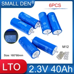 6PCS New 2.3V 40Ah 66160 Original Yinlong Lithium Titanate LTO Battery 10C Discharge DIY 12V24V E-Boat Speaker Car starter Solar