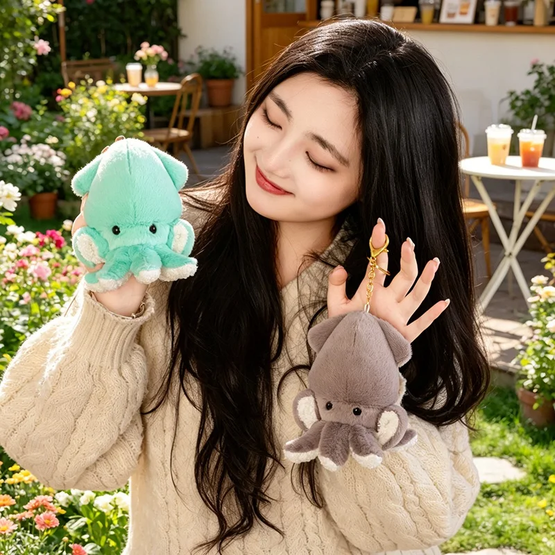 Hot 10cm Octopus Plush Pendant Stuffed Colorful Ocean Animal Cartoon Key Chain Decor Plushie For Bag Gift Child Accompanying view 5
