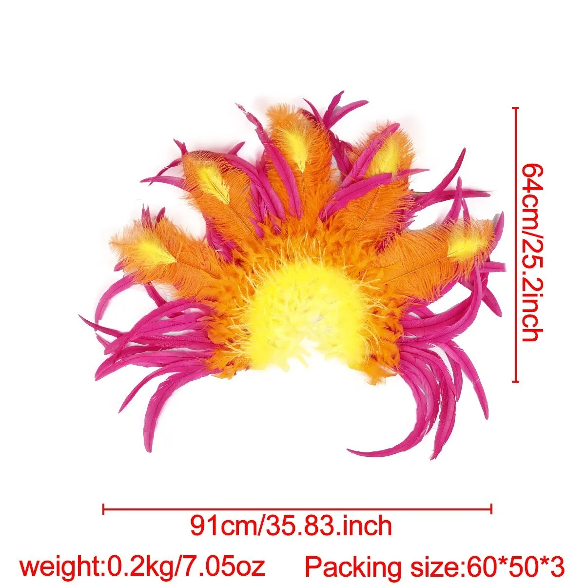 Frauen Übergroße Feder Schulter Ornamente Karneval Parade Requisiten Maskerade Partei Rolle Spielen Kostüm Zubehör 2026