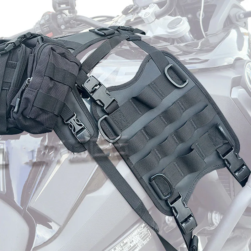 Motorbike Fuel Tank Side Bag Universal Mounting Base Front Load Saddle Bag Hanging Base for Motorcycle Accessories