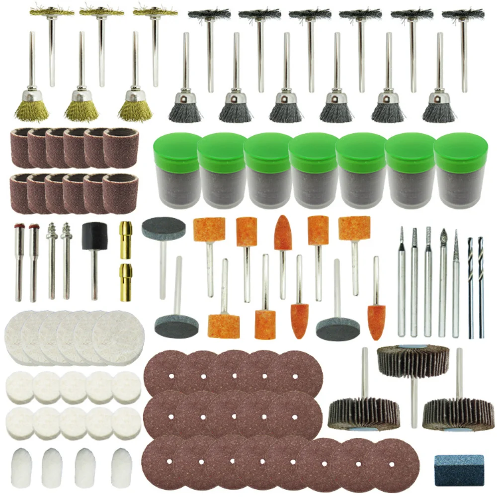 

350 шт., набор аксессуаров для вращающихся инструментов Dremel, шлифовальный полирующий хвостовик, биты для рукоделия, универсальные биты для рукоделия, аксессуары для вращающихся инструментов