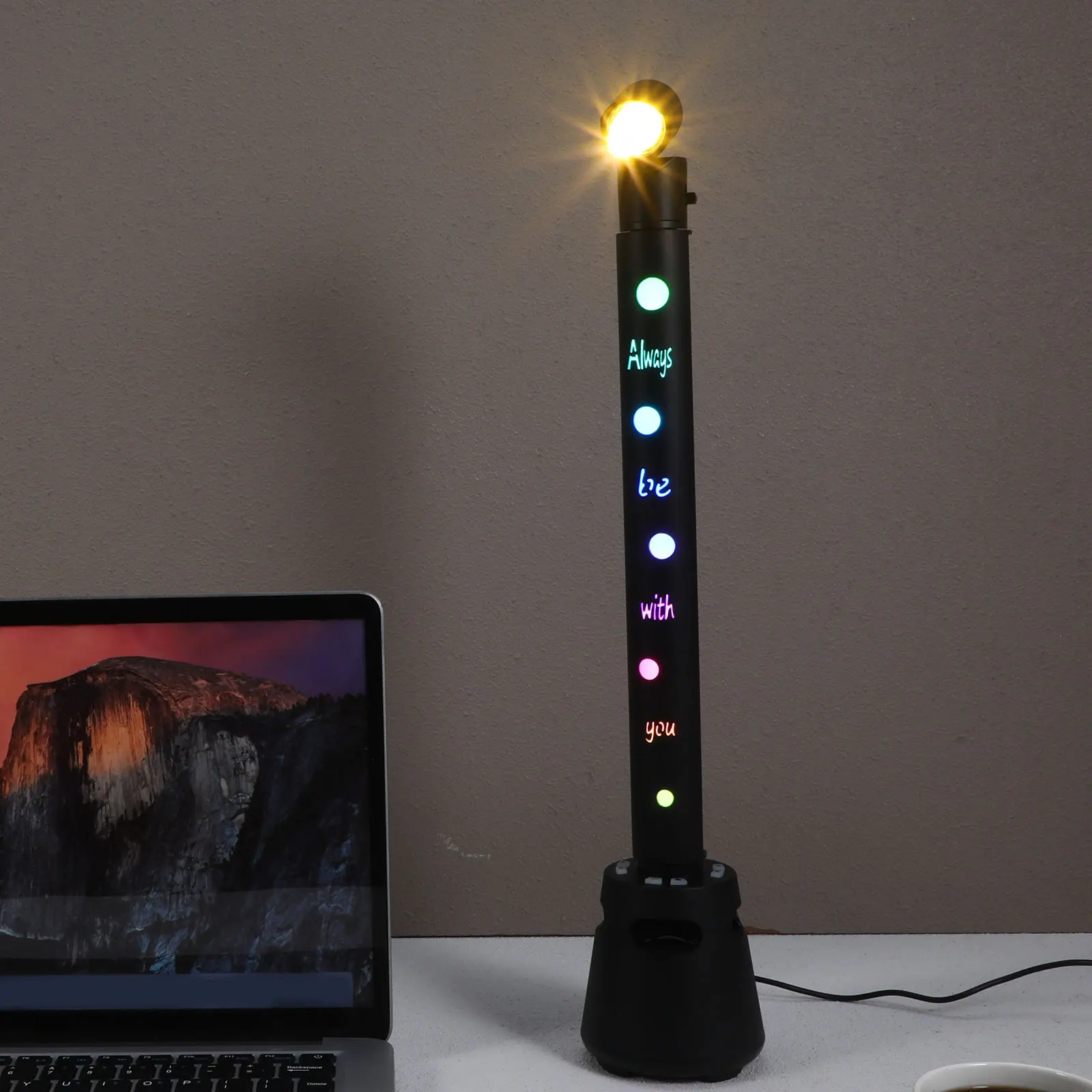 

Светодиодный угловой торшер, черный RGB звуковой отзывчивый динамик, светильник для гостиной, спальни, офиса, караоке, игровое освещение настроения