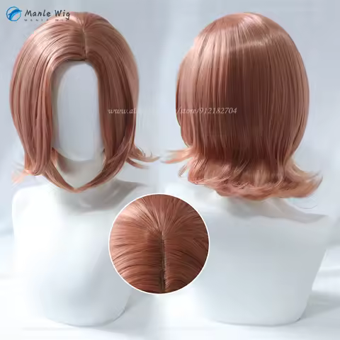 Anime Komatsu Nana Cosplay Wig Women Brown Short NANA Cos Wigs Heat Resistant Synthetic Hair Halloween + Wig Cap