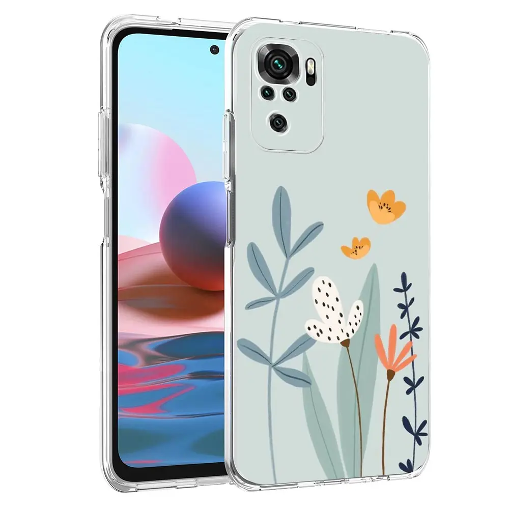 Phone Case For Xiaomi Redmi Note 13 12 5G 9S 9 8 10 11 Pro Plus 4G 9T 13C 12C10C 9C 9A 7 Clear Cover Cute Cartoon Candy Painted