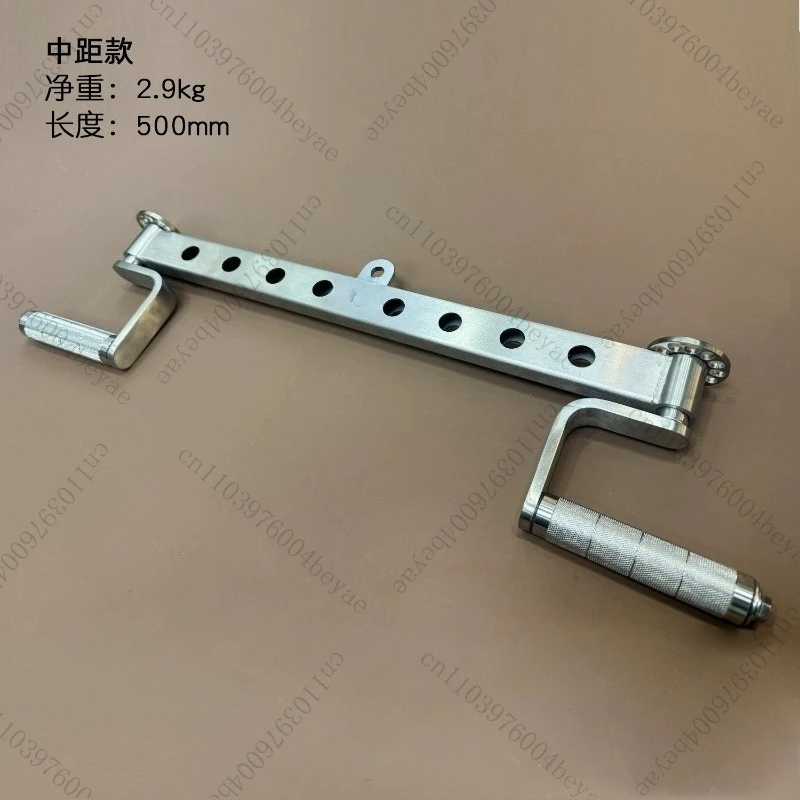 Multifunctional Squat Barbell Bar, Stainless Steel Rotating Deadlift Press Bench Press Bar, Home Gym Fitness Equipment