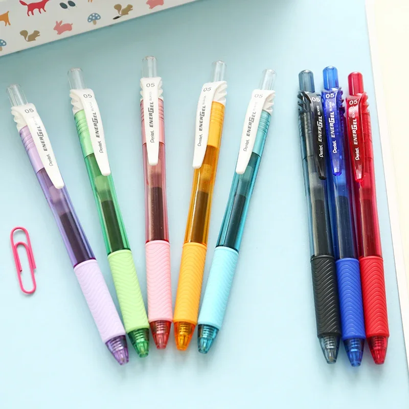 

5PCS WUMEI Japan Imports Pentel BLN105 Gel Pen Transparent Pen Color Signing Pen