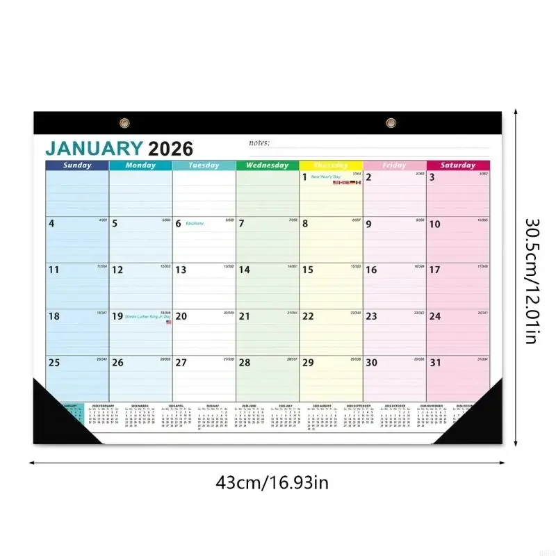 2026-2027 壁掛けカレンダー 01/2026 から 06/2027 壁掛け月間カレンダー 毎日の月間スケジュール用