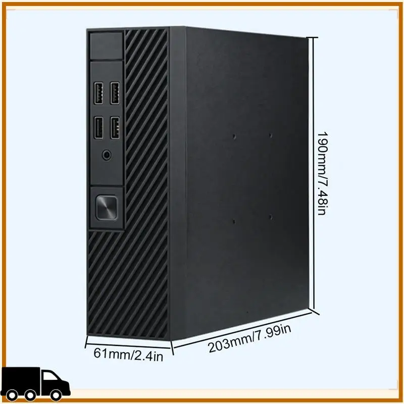 

A35M-2X M10 Mini ITX Computer Case HTPC Host Chassis USB2.0 ITX Enclosure Industrial Control Chassis For Office Business