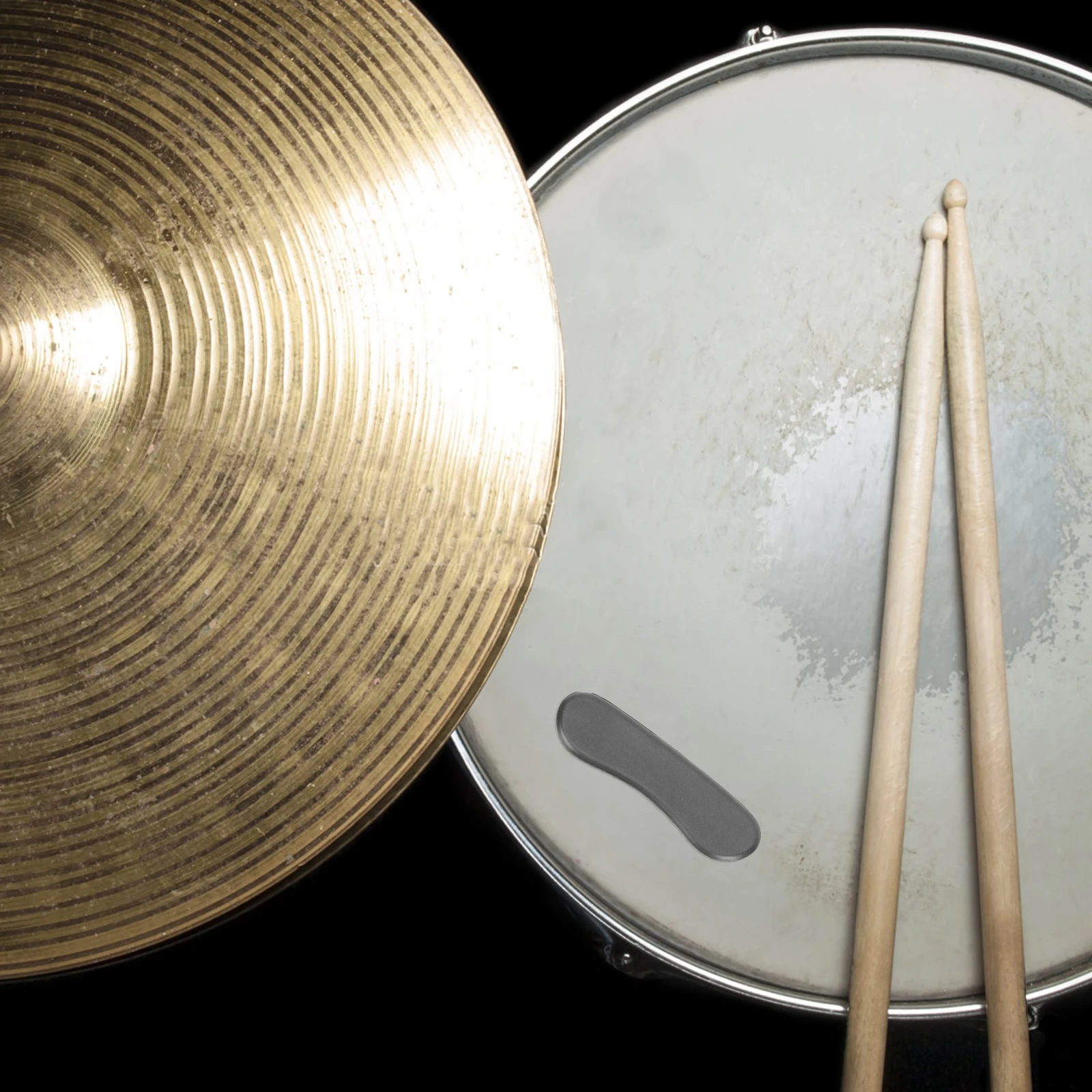 

10pcs Black Snare Drum Mute Pad Damper Pads Practice Dampener Silence Adjustable Easy Installation Damping System Durability