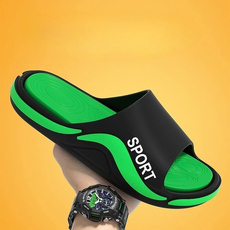 Men's Thickened Sole Non Slip Slippers Durable Waterproof Bathroom Shower Sandals Quick Dry Comfortable Outdoor Slides