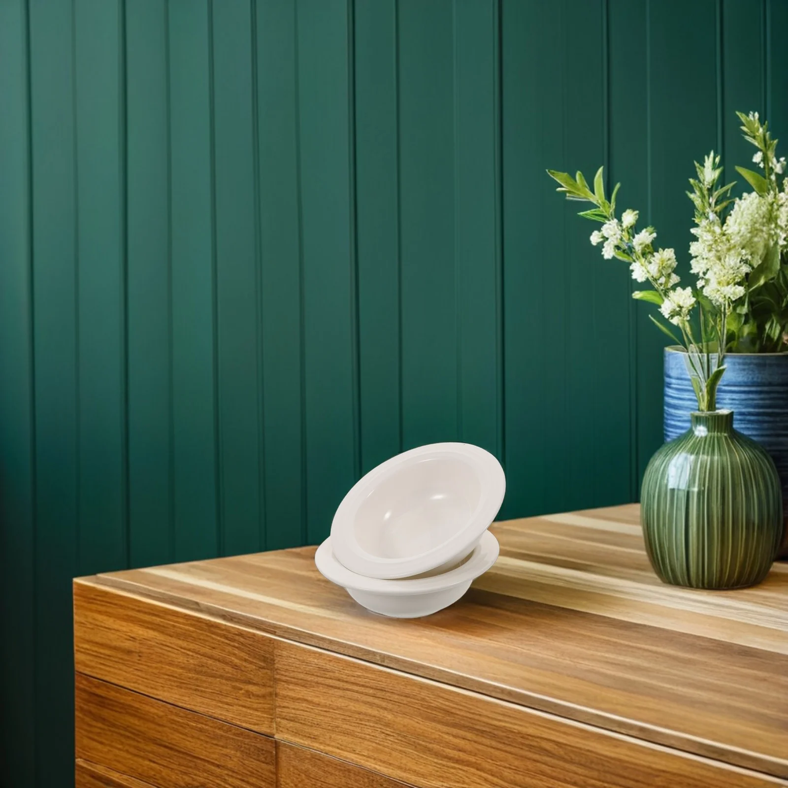 

2Pcs Ceramic Wax Melt Warmer Dish Replacement Aromatherapy Wax Warmer Tray Essential Oil Burner Plate Essential Oil Burner Dish