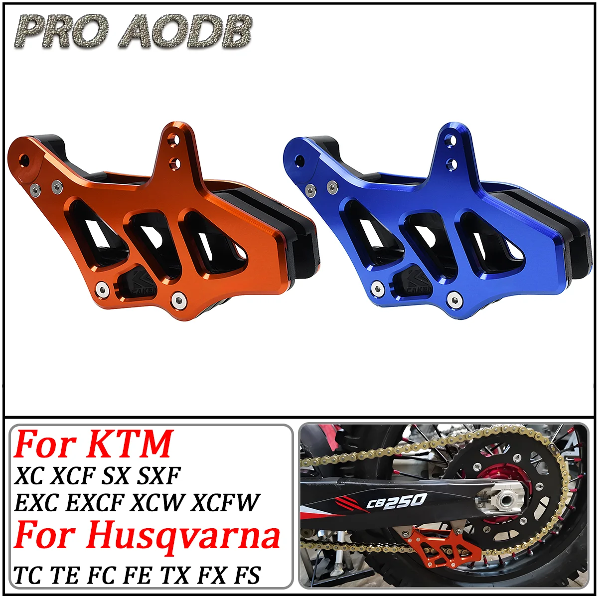 

Motocross CNC Chain Guide Cover Guard Protector For KTM SX SX-F EXC EXC-F XC XC-W XC-F TPI 125-530 690 ENDURO SMC ABS 2008-2023