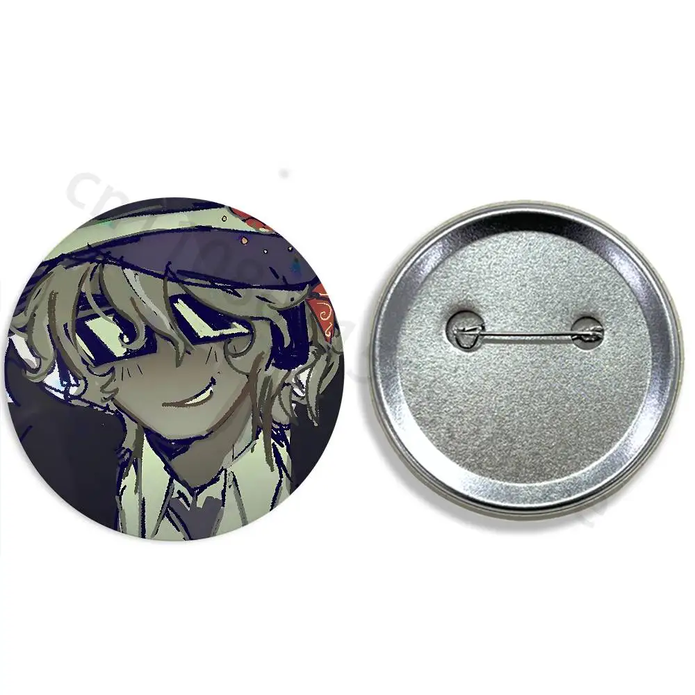 F-Forsaken 58mm Icon Badge Handmade Tinplate Brooch for Backpack Clothes Chest Ornament Gifts