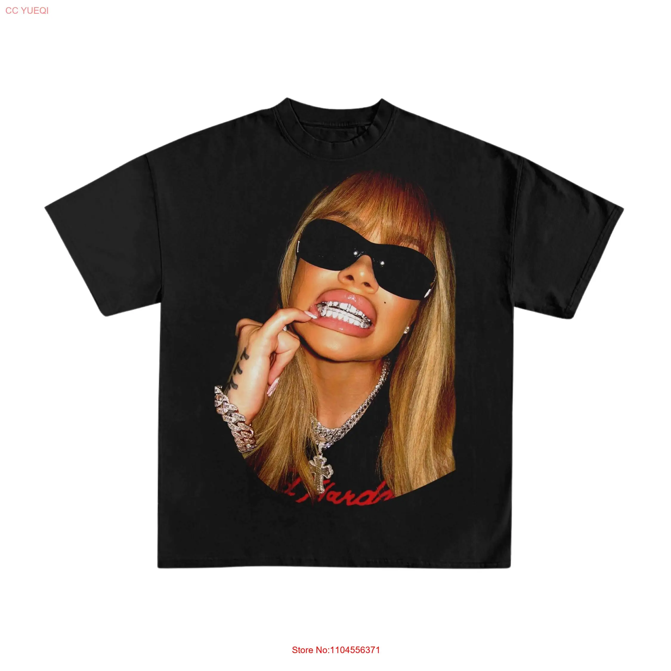 لاتو تي شيرت الهيب هوب تي شيرت كبير مغني الراب السكر العسل الشاي المثلج الحفلة بأكمام طويلة أو قصيرة