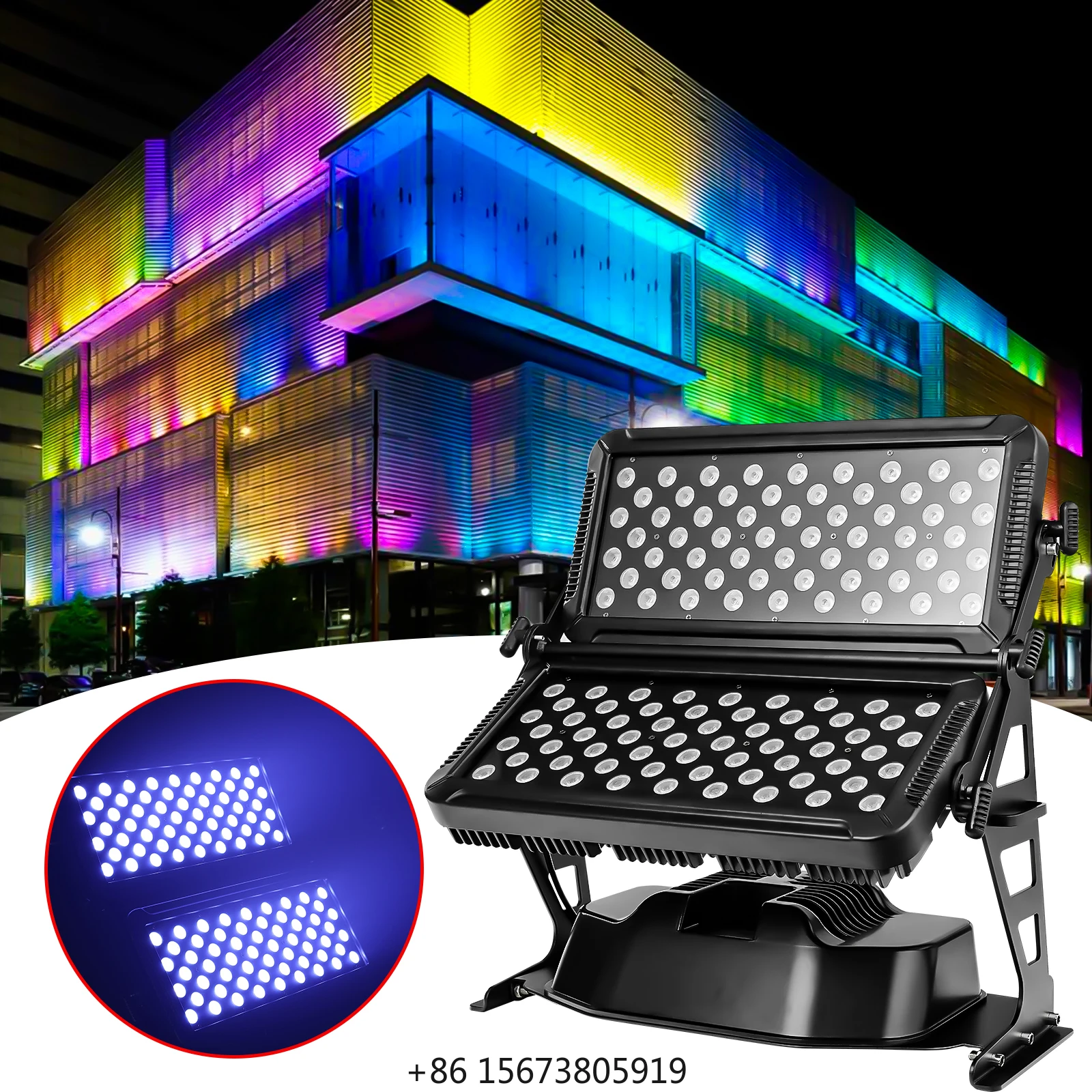 Waterproof 120pcs Led City Color Light Outdoor RGBW 4in1 Building Wall Washer Flood Lights