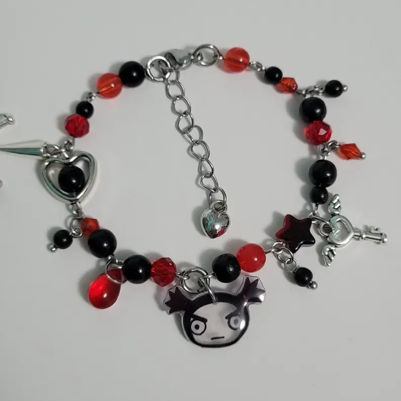 Pucca & Garu matching beaded bracelet