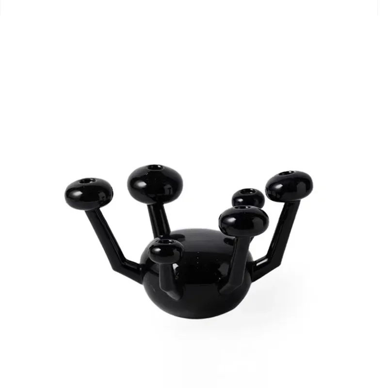 

Nordic simple abstract ceramic vase mushroom ornament soft vase desktop jewelry