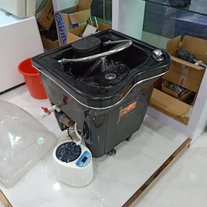 

Treatment Bed Shampoo Basin Health Care Head Massager Graftin Constant Temperature Water Circulation Fumigation Hair Care Head