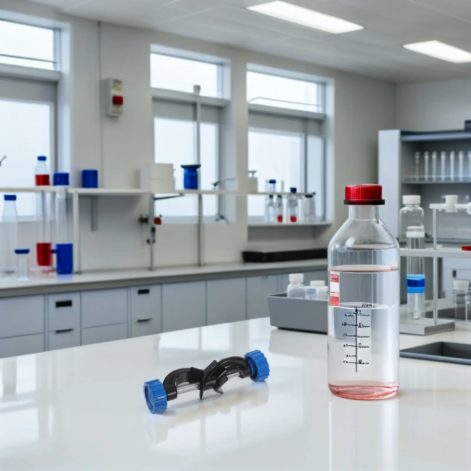 

6Pcs Aluminum Laboratory Clamp Holders Adjustable Dual Screw Cross Clamp Lab Stand Support Flask Test Tube Apparatus