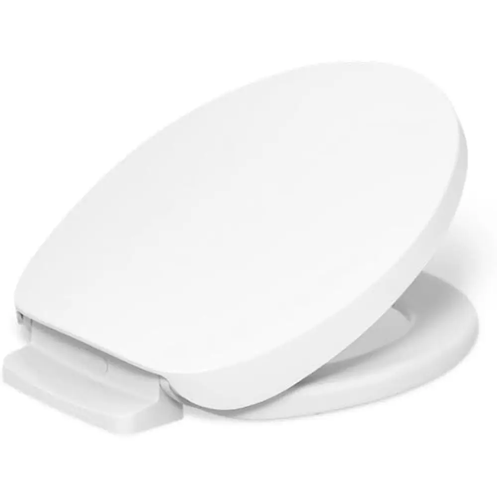 

Сиденье для унитаза с подогревом, бесшумным закрытием и круглой передней частью, белое.