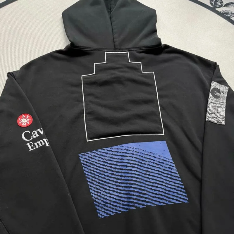 

American Street Heavy Industry Embroidery Logo CAVEMPT Jacket Oversized Men Women Zipper Hooded Sweatshirt Casual CE Hoodies