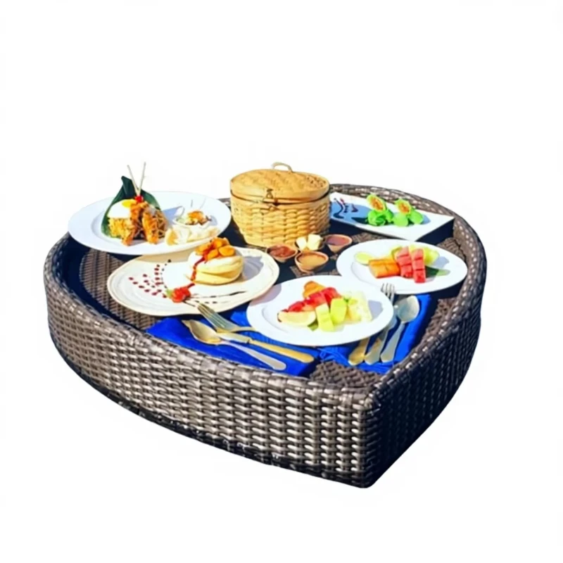 Pool Floating Breakfast Tray Hotel Water Plastic Basket Homestay Internet celebrity Outdoor Afternoon Tea Plate