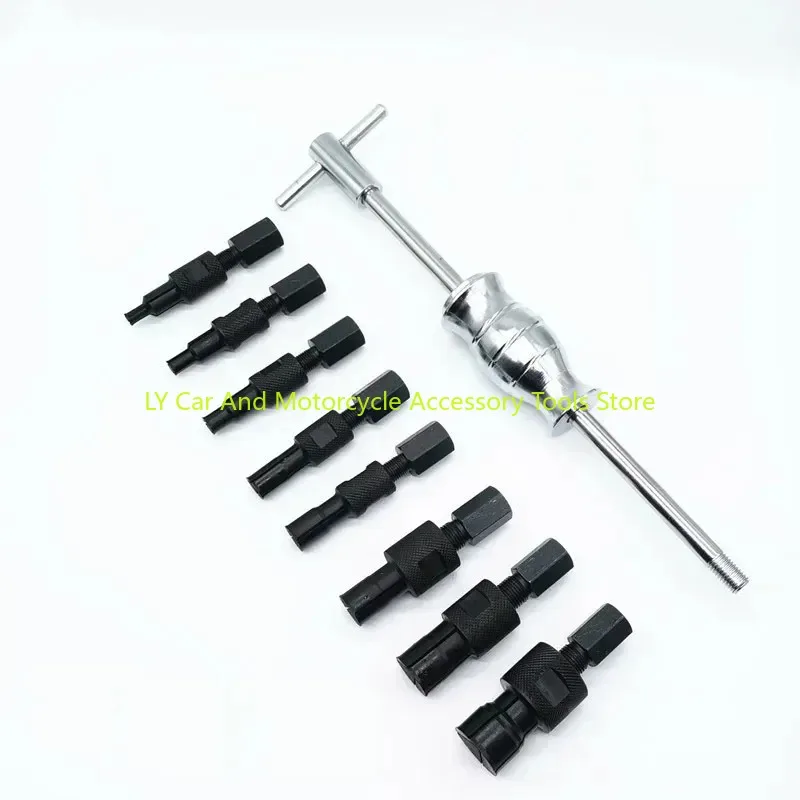 9Pcs Blind Hole Slide Hammer Pilot Bearing Puller Internal Extractor Removal Kit 8-32MM Car Disassembly Tool