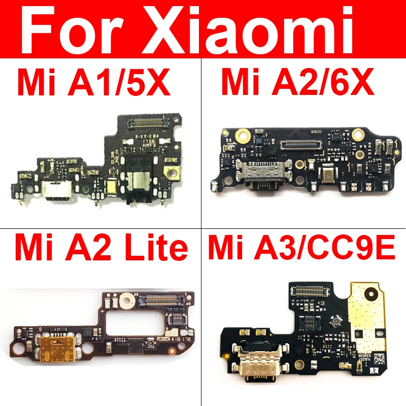 

USB Charging Port Jack Board For Xiaomi Mi A1 A2 A2Lite A3 CC9E 5X 6X USB Charge Port Board For Redmi 6 Pro Replacement Parts