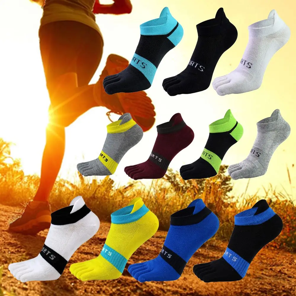 

Men Breathable Hiking Bike Bicycle Hosiery Anti-slip Sports Socks Mesh Socks Five Toe Socks Five Finger Socks