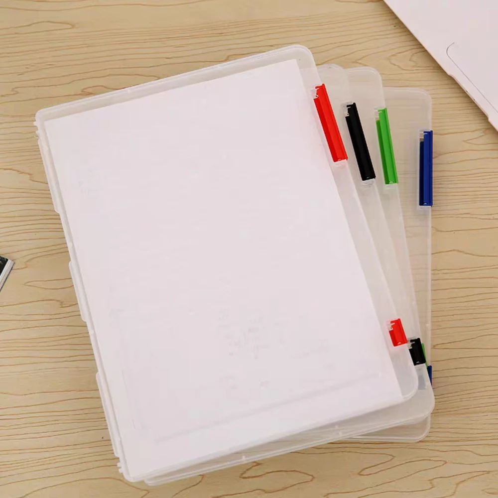 Imagem -05 - Plastic File Folders For Documents Storage Desktop Organizer Test Paper Classification Box Papelaria Storage Case a4 a5