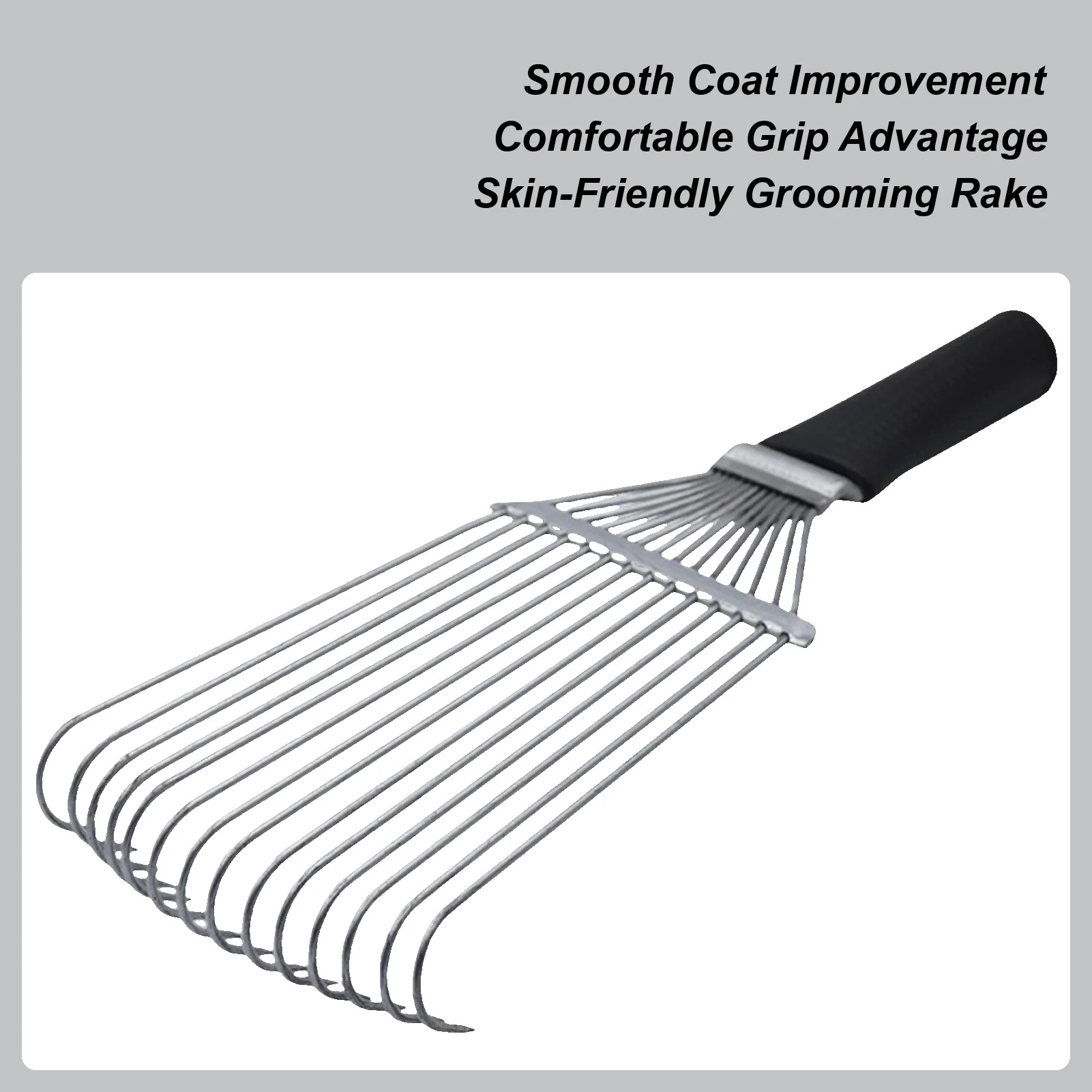 

Грабли для подшерстка для лошадей, грабли для подшерстка, скребок для спины, эргономичная стальная кашемировая шерстяная расческа для удаления волос для овец, коровы, коз, животных, домашних животных