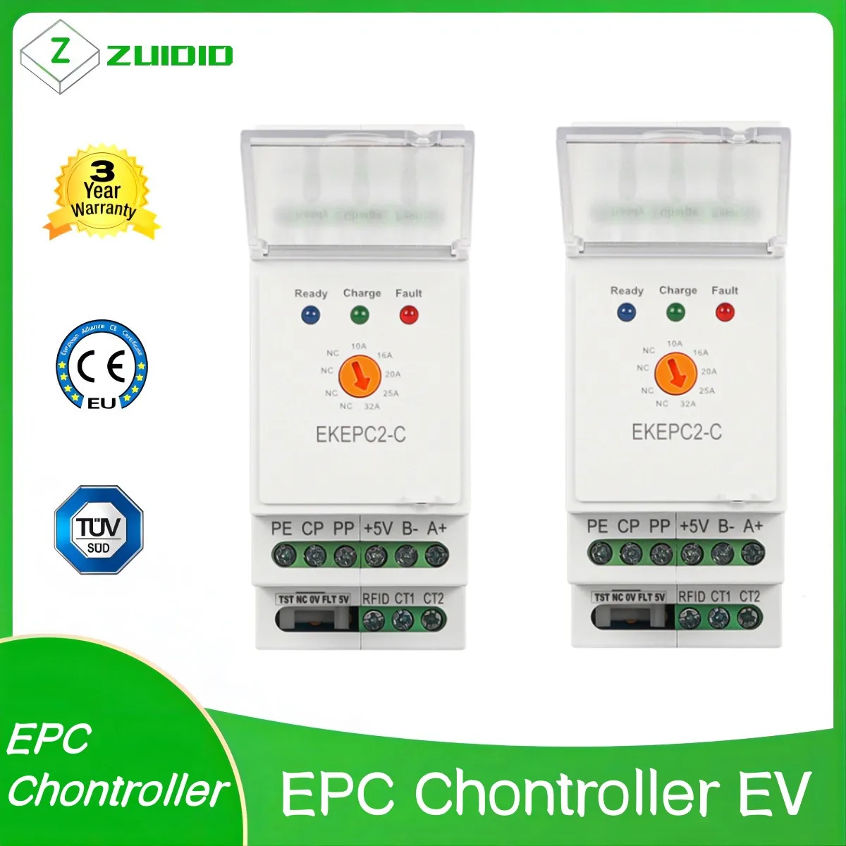 Accesorios para coche eléctrico EKEPC2 Evse EPC, controladores de protocolo electrónico, Chontroller EV, estación de carga, enchufe de Cable 32A AC 240V