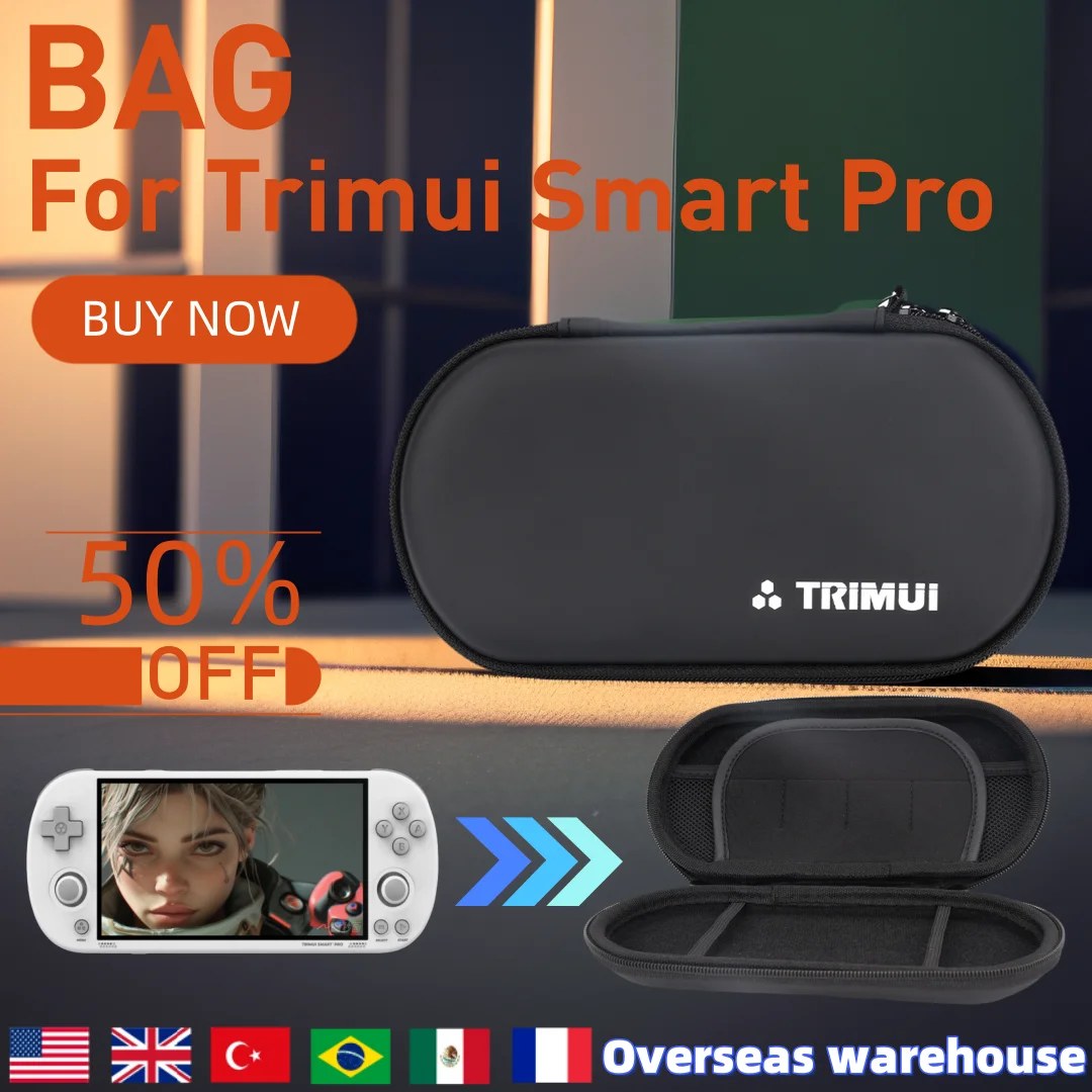 

For Trimui Smart Pro EVA Hard Carrying Case Anti-scratch Hardshell Casef Waterproof Storage Dustproo for Handheld Game Console