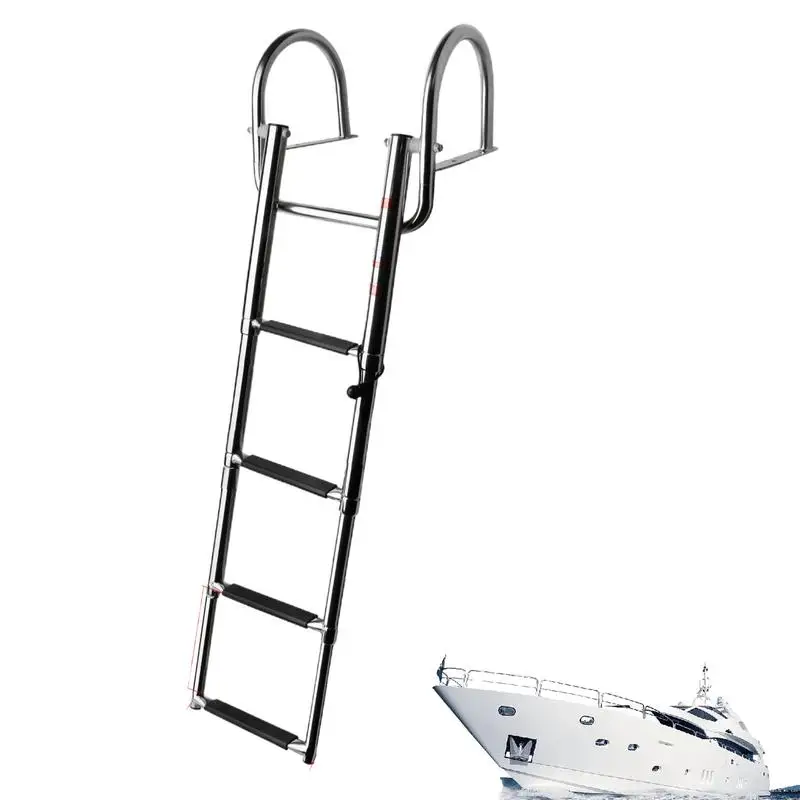 

Stainless Steel Dock Ladder Stainless Steel Extendable Boat Ladder Heavy Duty Extendable Telescoping Rear Entry Inboard Folding