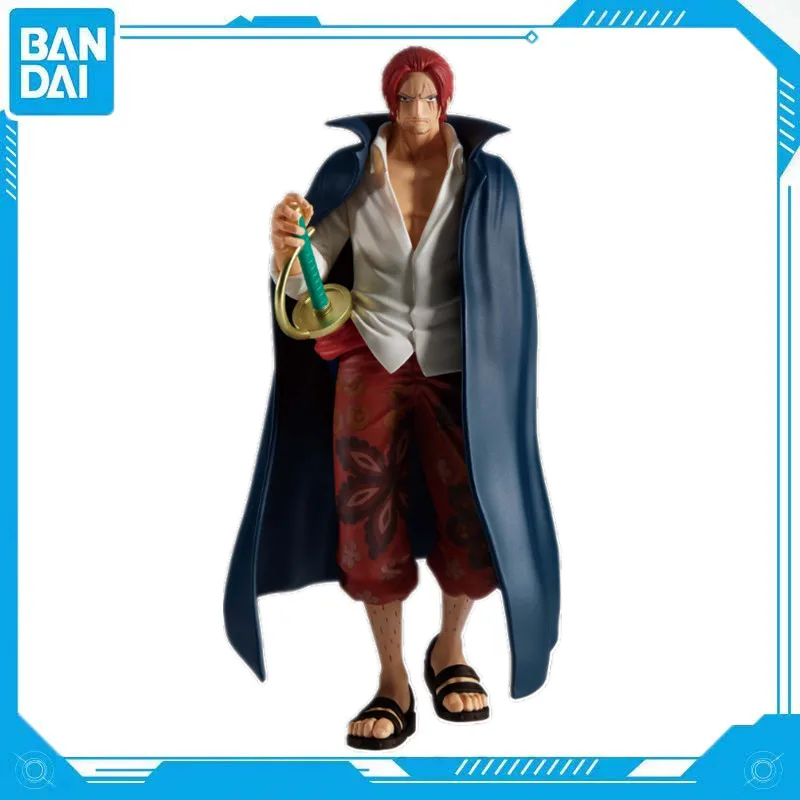 Bandai Genuine Anime One Piece Red Hair Shanks PVC 16cm BRC Character Scene Figure Model Toy Peripheral Gift Doll Collection