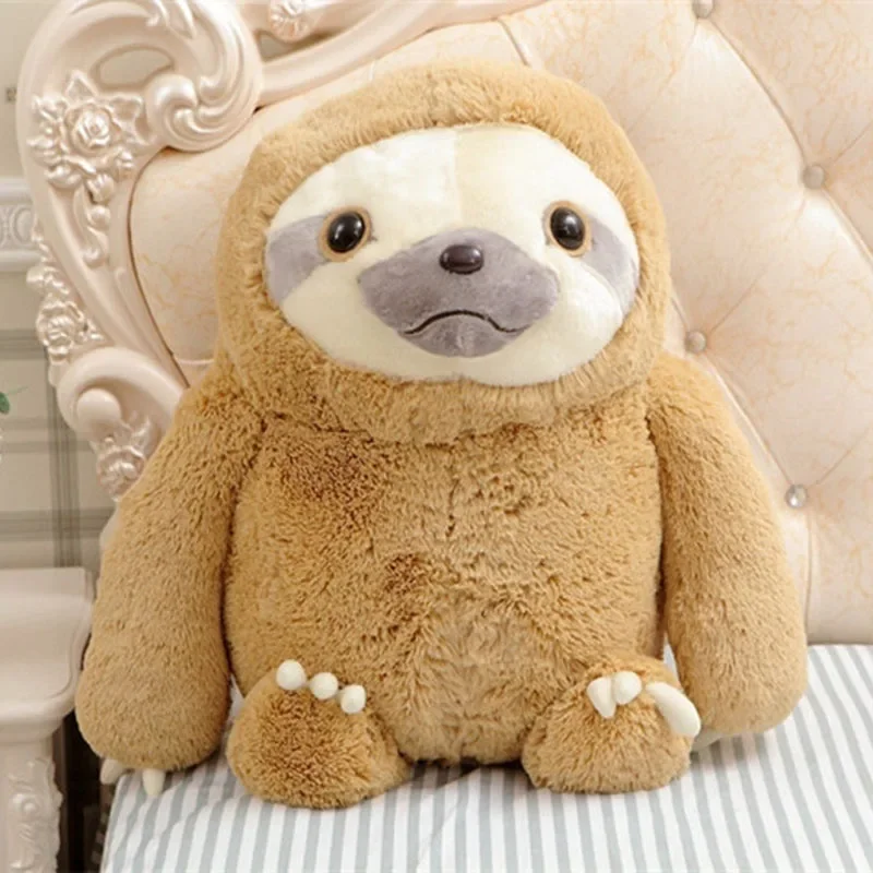 Cute Sloth Plush Toy para crianças, Crazy Animal City, filme de anime, bichos de pelúcia, boneca fofa, brinquedos kawaii para menina, presentes, 40cm, 50cm, quente