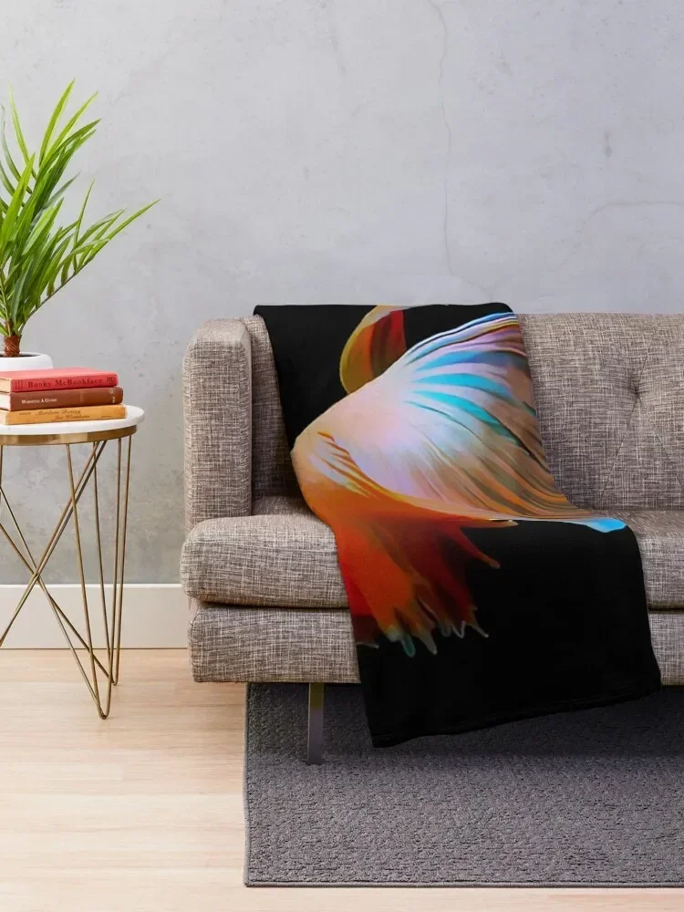 Betta Fish Throw Blanket Fashion Sofas Decorative Sofas Blankets