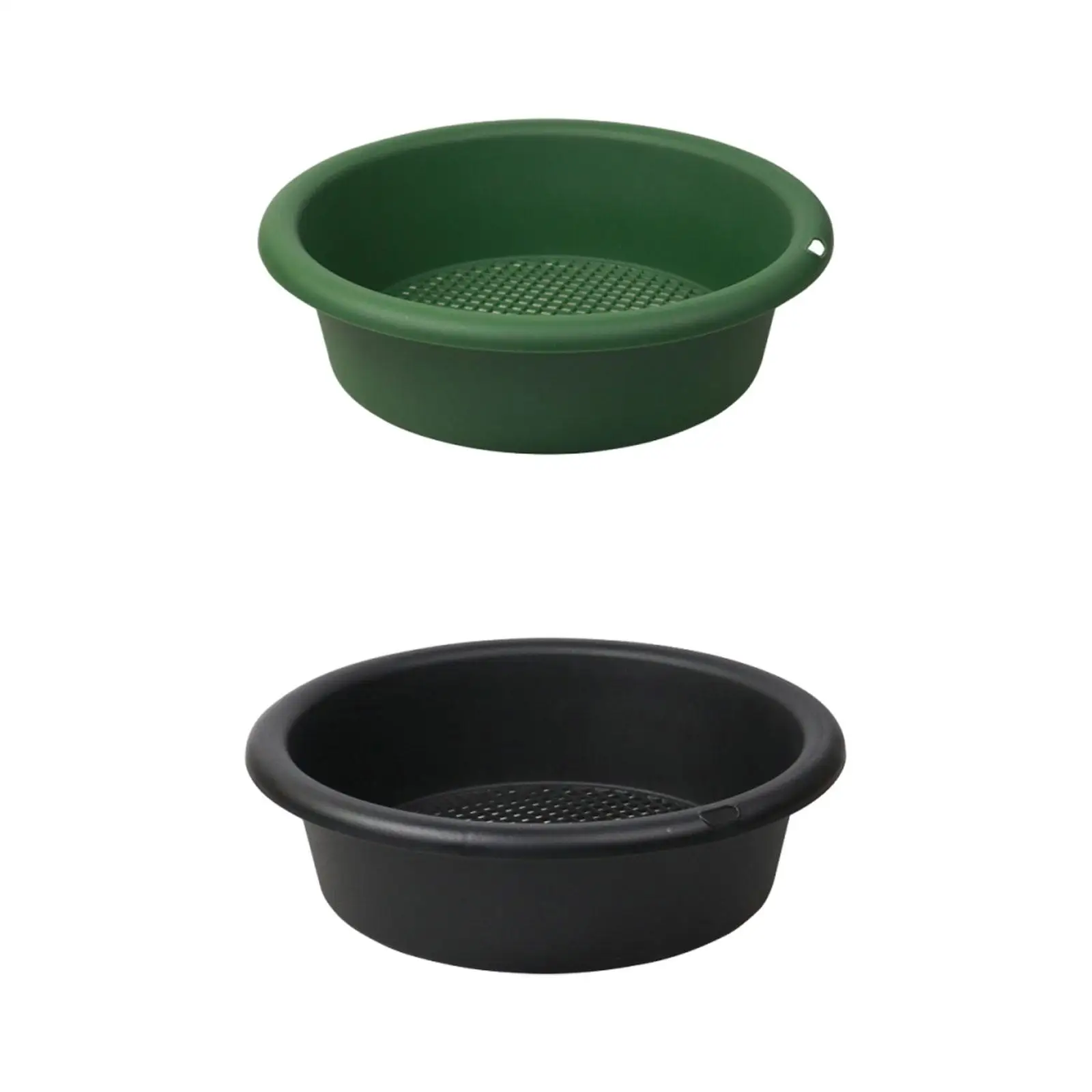 Premium Plastic Garden Sieve Multifunctional Sifting Pan Small Gravel Rocks Topsoil Strainer for Outdoor Gardening Tasks