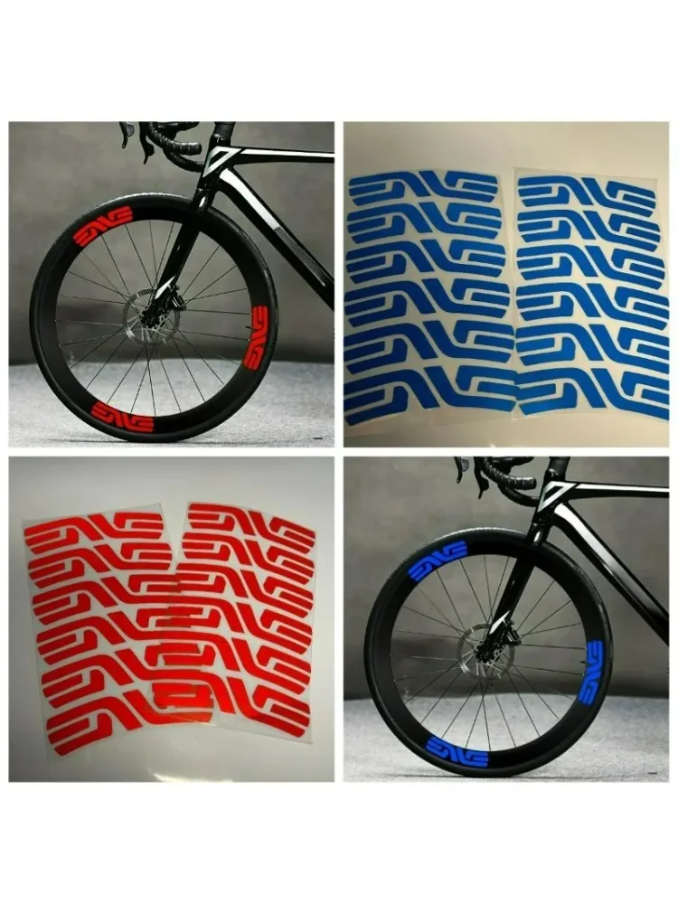 AliExpress NONE 12PCS/SET Bicycle Wheel Rim Decals Colorful Waterproof Vinyl Stickers for Road Bike Wheel Decor Reflective Cycling Accessories