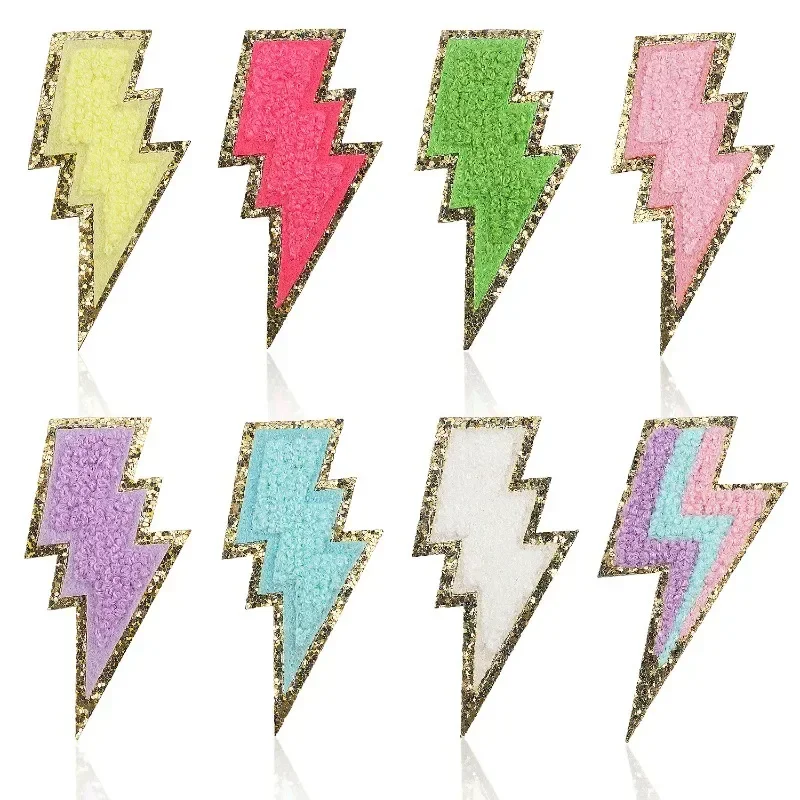 Computer Embroidery Chapter Boy Ironing Rainbow Embroidery Cloth Sticker Patch Sticker Lightning Decoration Embroidery Label
