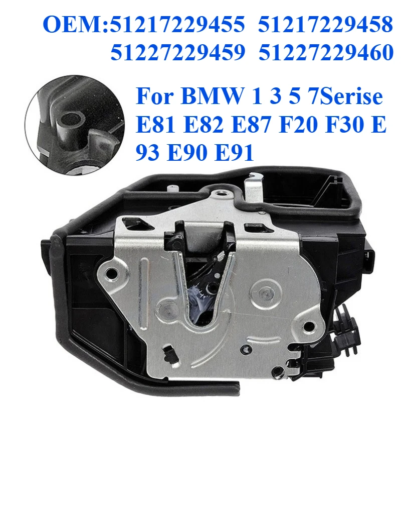 

For BMW 1 3 5 7Serise E81 E82 E87 F20 F30 E93 E90 E91 Door Lock Actuator OEM:51217229455 51217229458 51227229459 51227229460